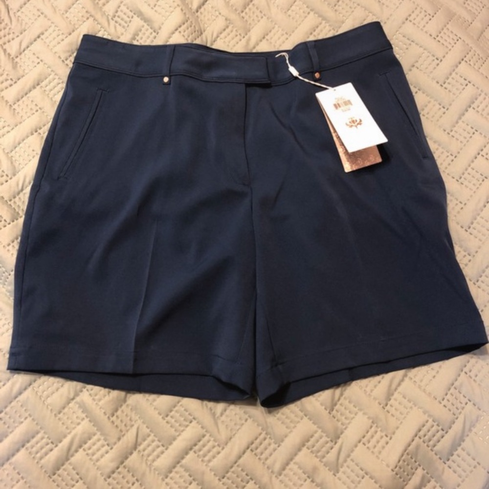 Lady Hagen navy blue golf shorts